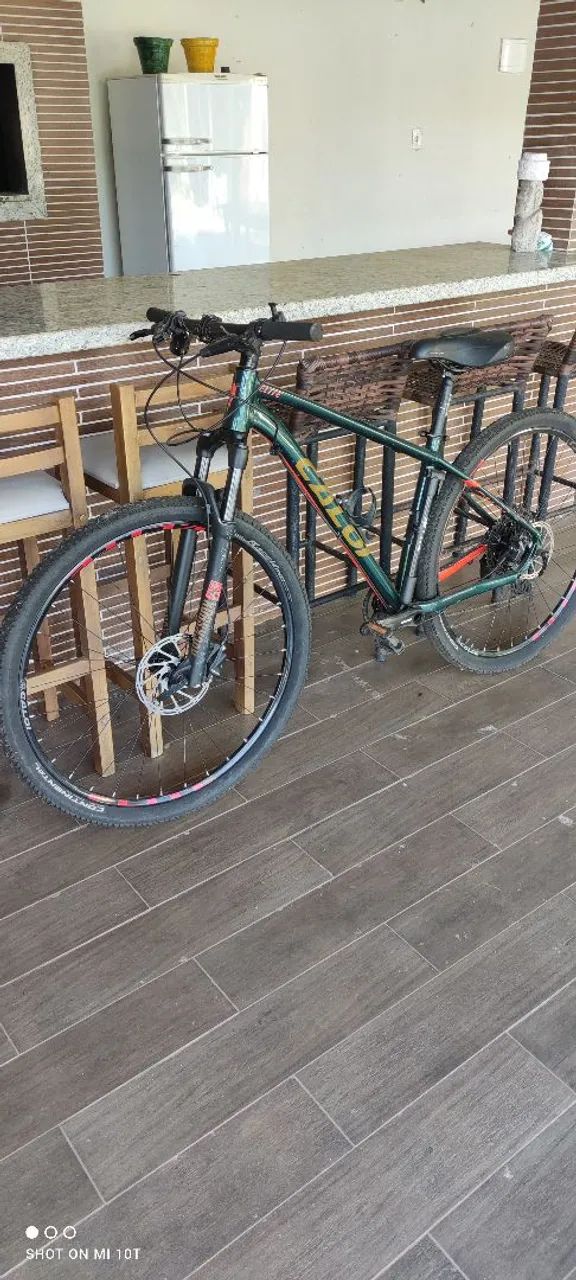 Bicicleta Caloi Elite Alumínio verde modelo 2020 Ts15