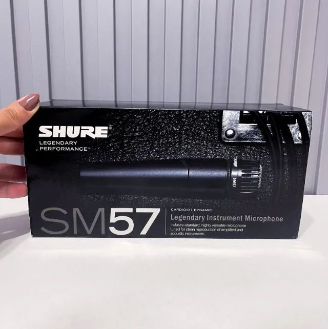 Microfone Shure Profissional para instrumentos SM57-LC NOVO - Foto 3