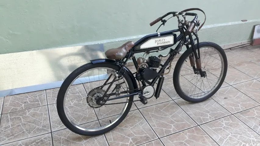 Motorized Bicycle Old Harley Vintage Wizard Motorized Bicycle No