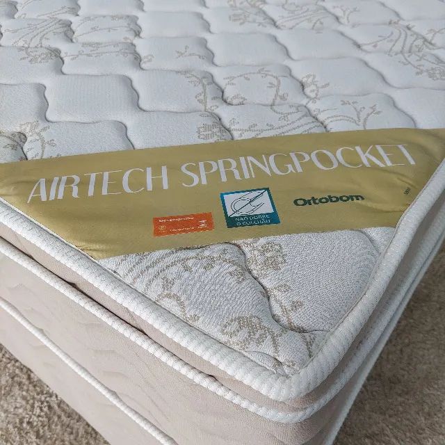 COLCHÃO AIRTECH SPRINGPOCKET CASAL (138x188x25) - ORTOBOM - Foto 4