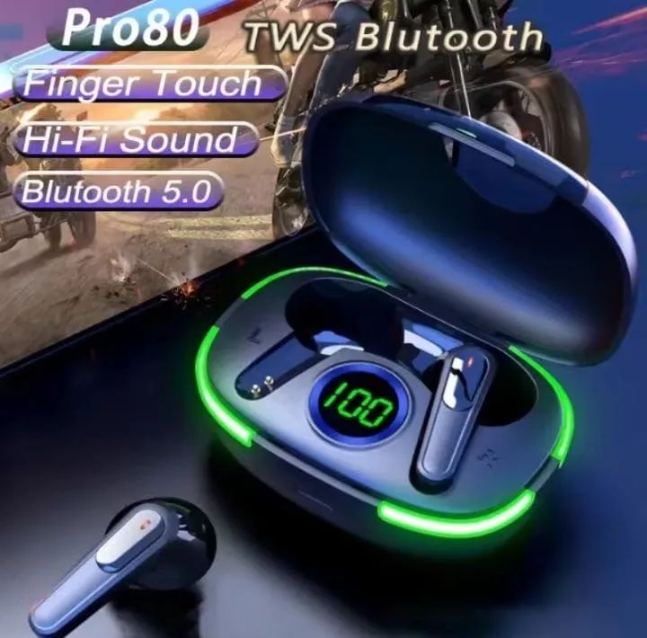 Fone Bluetooth pro80 bateria de longa duração 