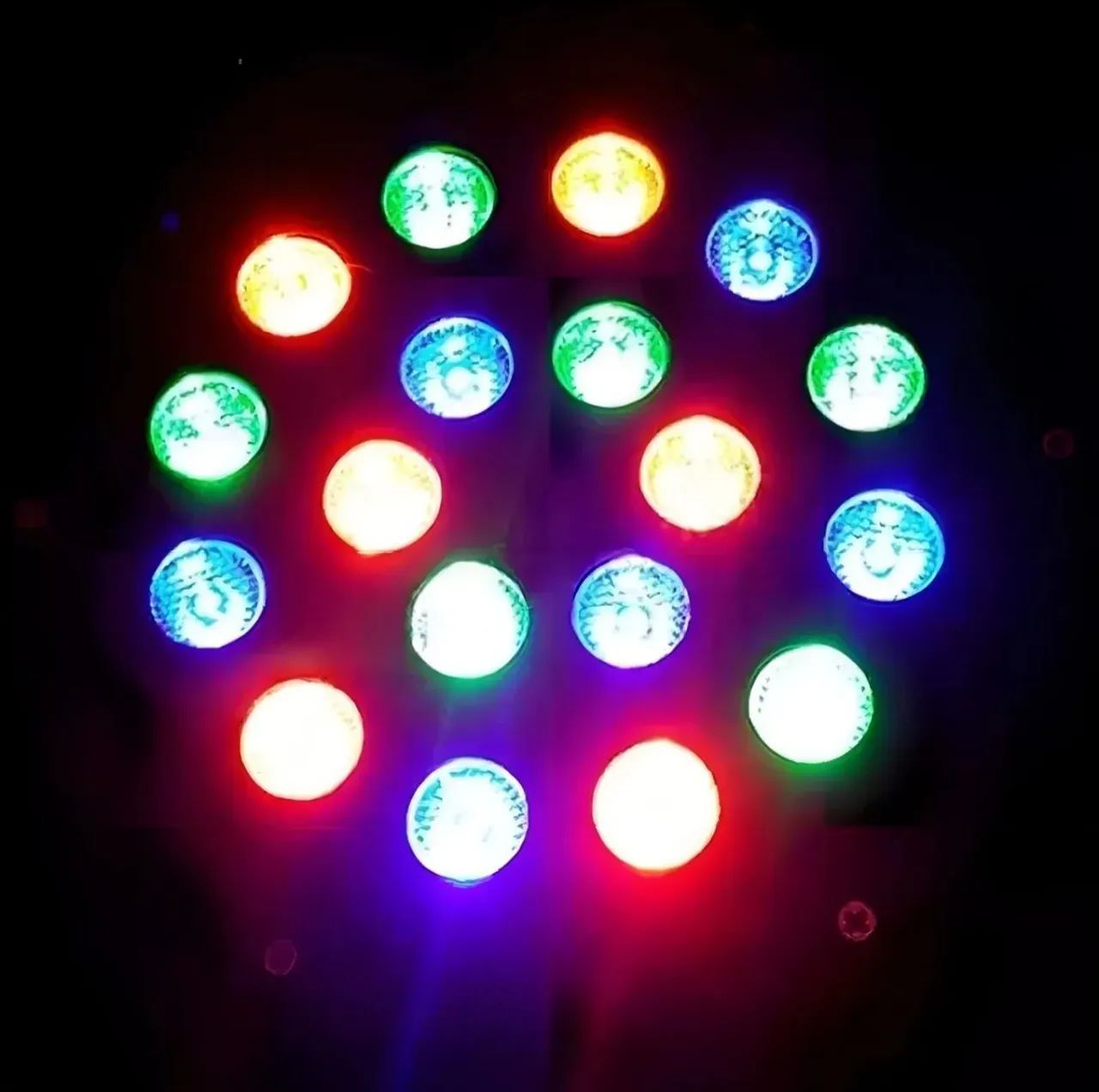 Canhao Par de Refletor LED RGB 18 Leds para Iluminação de Festa - Foto 4