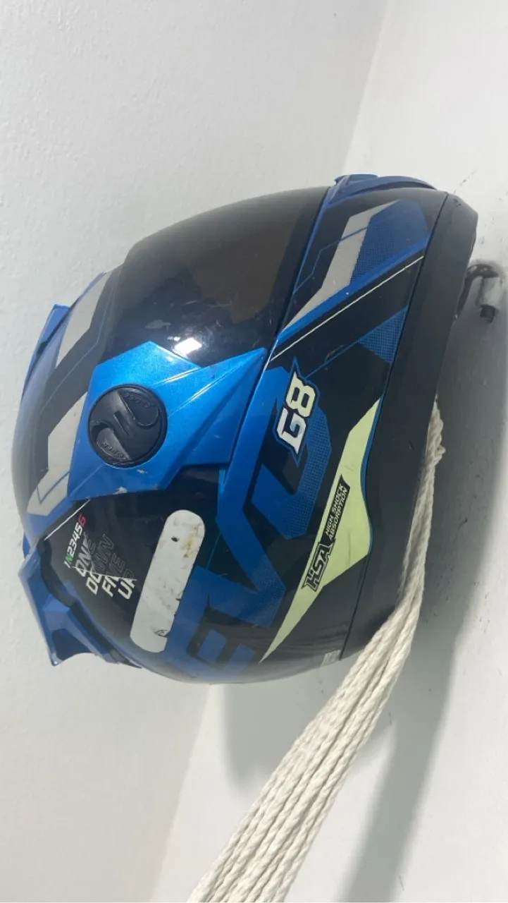 Capacete G8 Azul e Preto