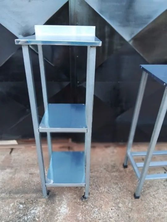 Carrinho auxiliar inox
