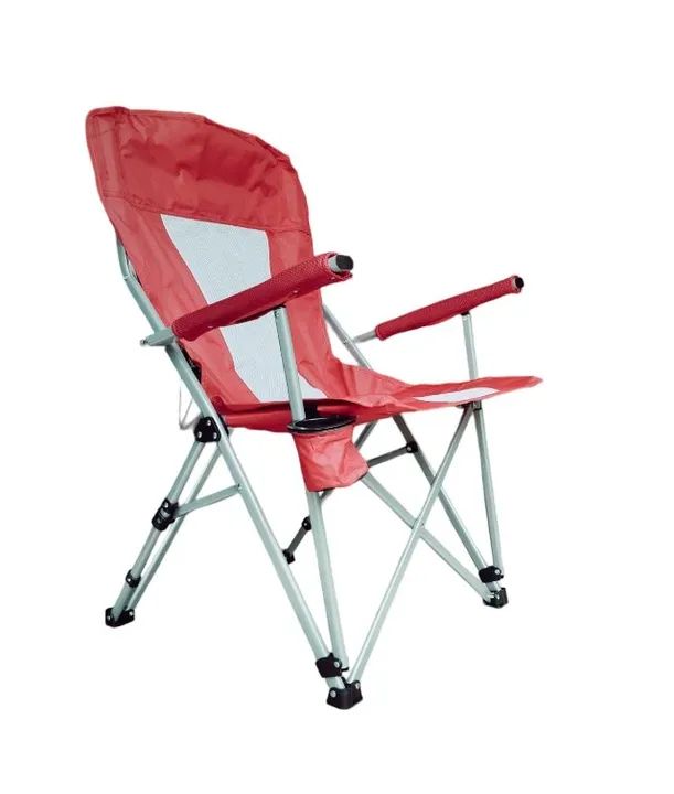 Cadeira para Camping Importada, EXTRA GRANDE com apoio acolchoado para braços e cabeça. Es - Foto 2