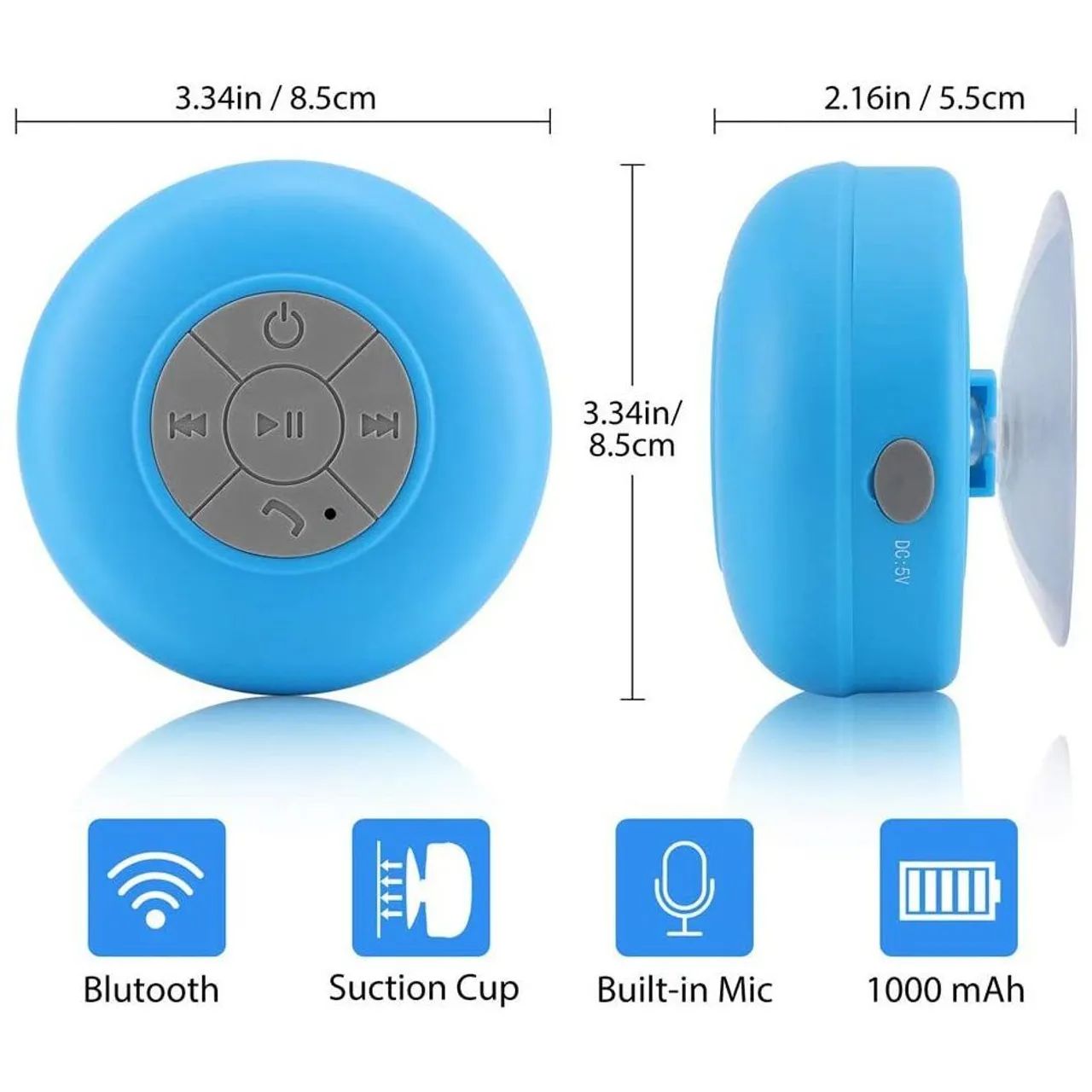 Mini Caixa de Som Bluetooth a Prova Dágua - Foto 2