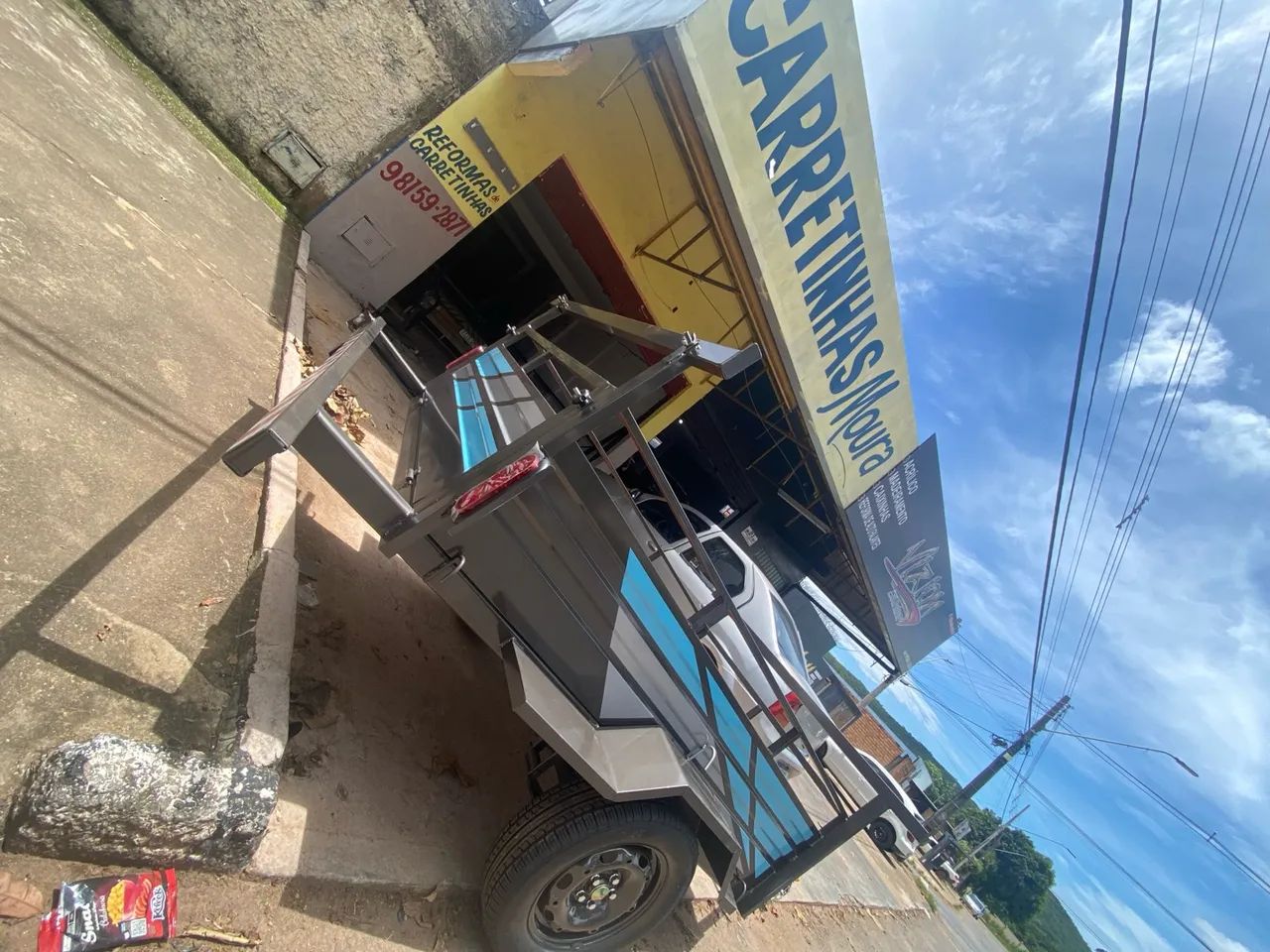 Carretinha padrão 2x1.30 de largura  - Foto 4