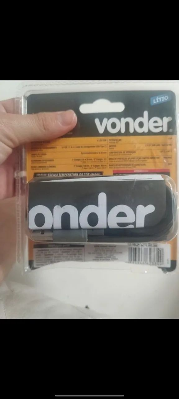 Lanterna de Cabeça Recarregável Vonder 3W LED COB 300 lm - Foto 2