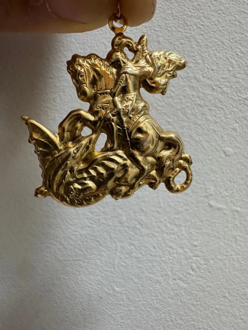 Pingente de São Jorge em Ouro