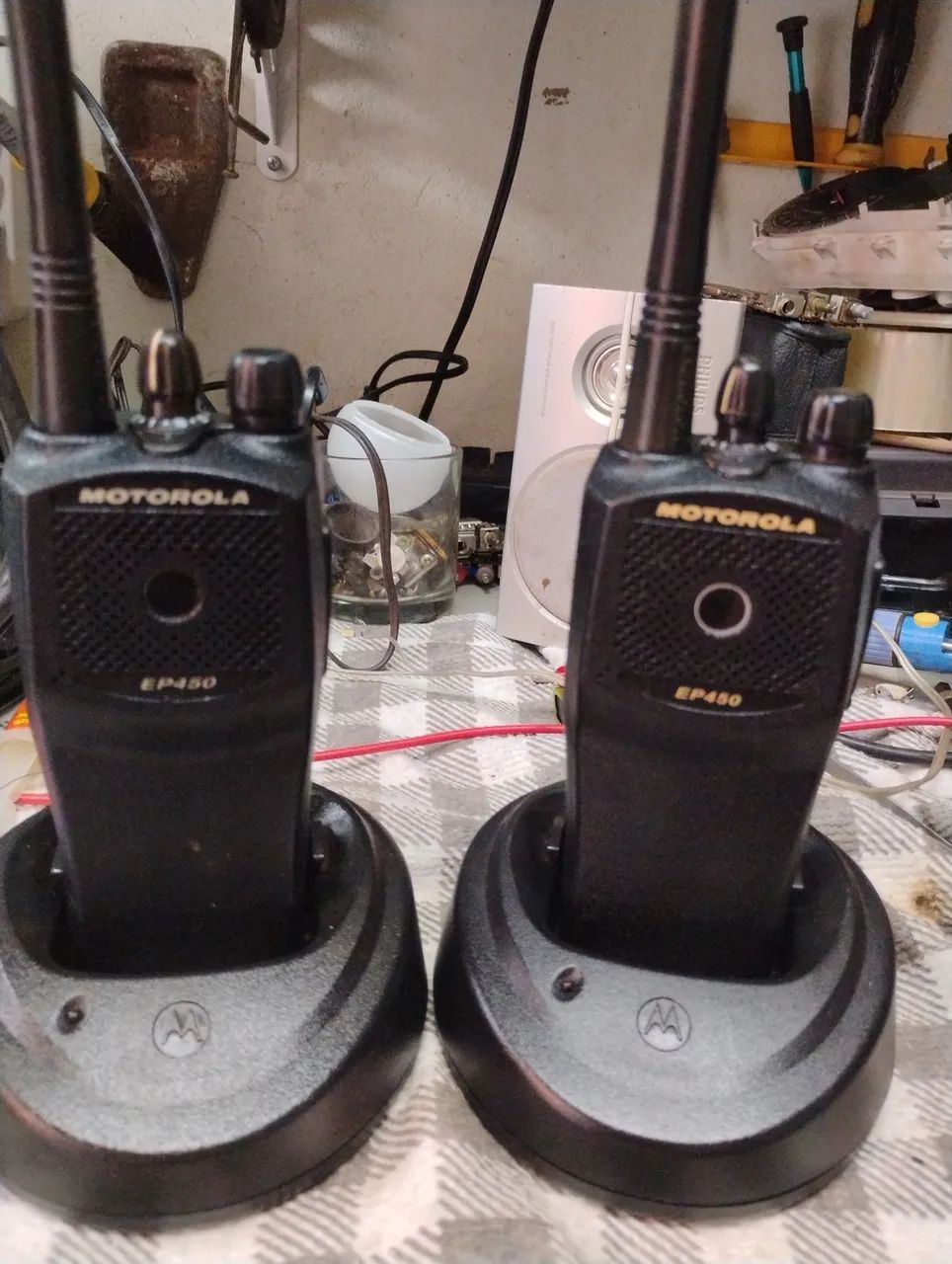Par de rádios Motorola EP450 VHF 