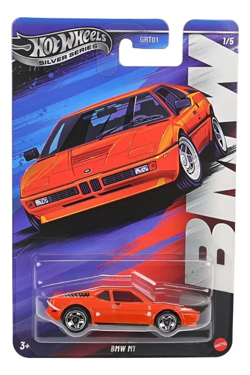 Miniatura Hot Wheels Silver Series Bmw M1 1/5 Especial Series Laranja