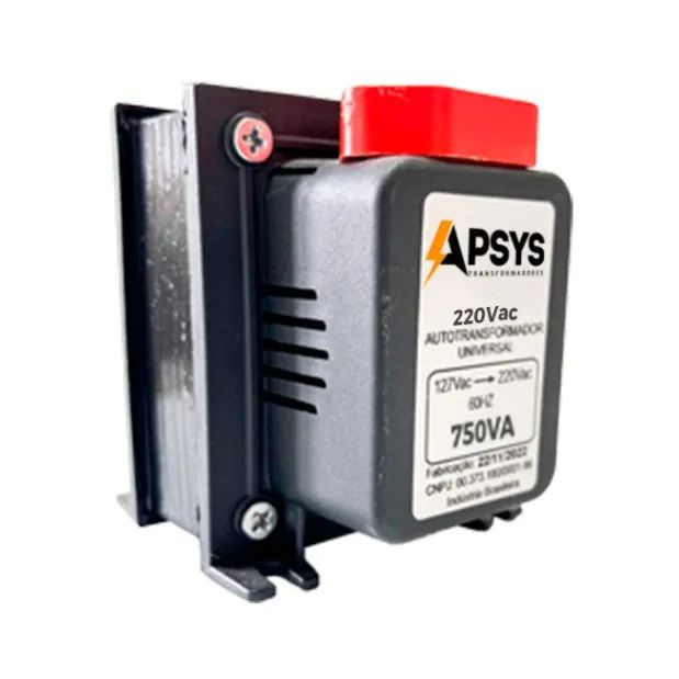Auto Transformador Conversor 750 VA Bivolt - 220 para 100 e 110 para 220V