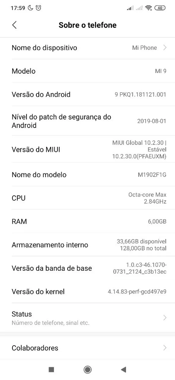 Celular Mi 9