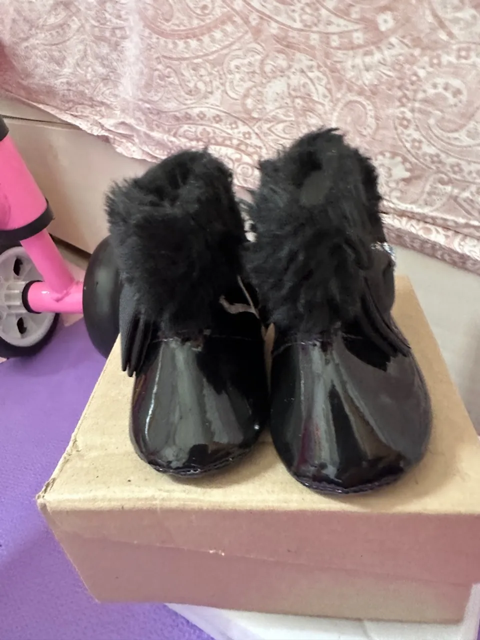 Bota preta para bebê n° 14/15