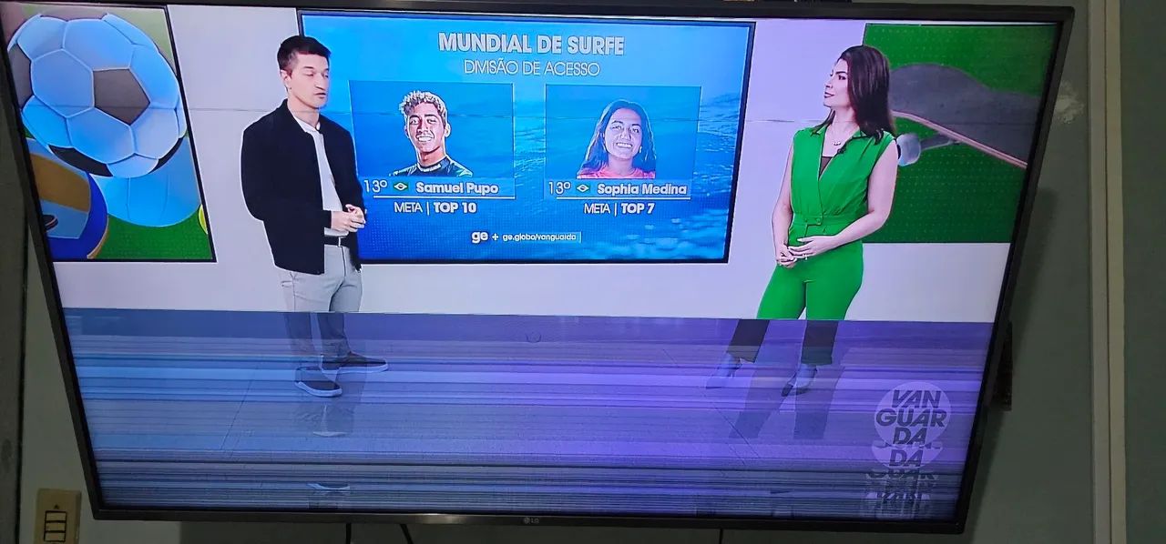 TV LG com defeito na tela