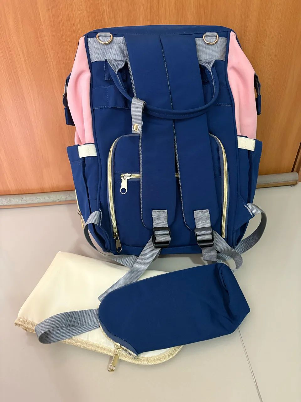 MOCHILA MATERNIDADE ORIGINAL LEQUEEN MULTIFUNCIONAL - Foto 2