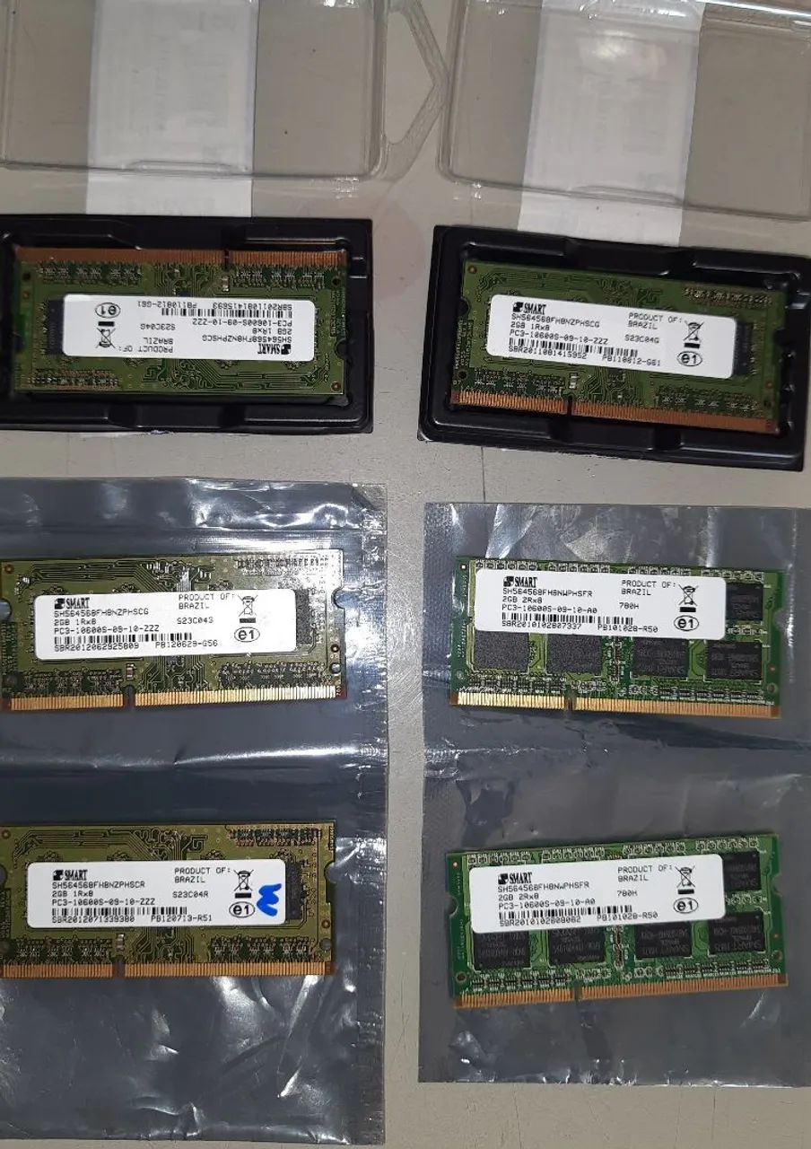 Kit Memória RAM Smart 4Gb = 2 x 2GB DDR3  Notebook