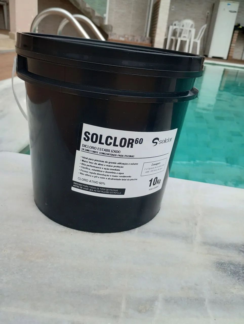 Balde de cloro 60% SolClor 10KL. - Foto 3