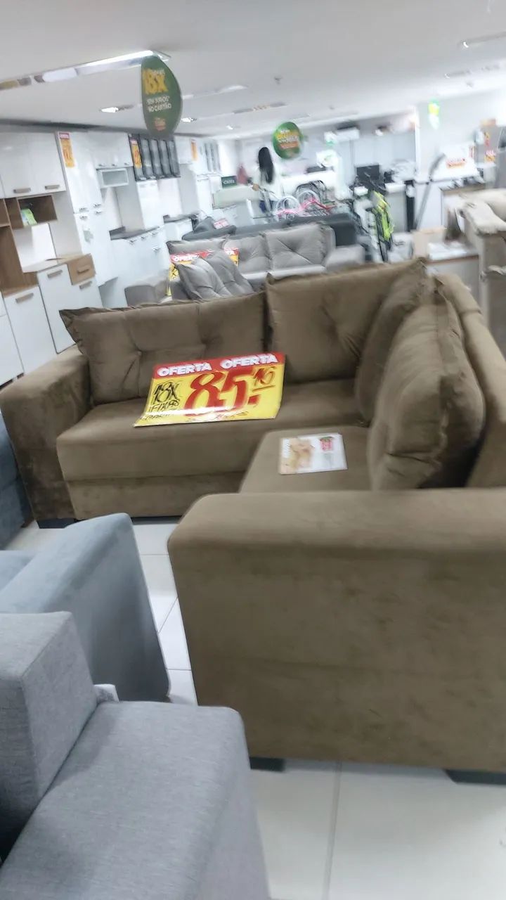 Sofá de 2/3 conjunto R$ 650,00 fotos ilustrativas lugares 5 Canto em Promoção!