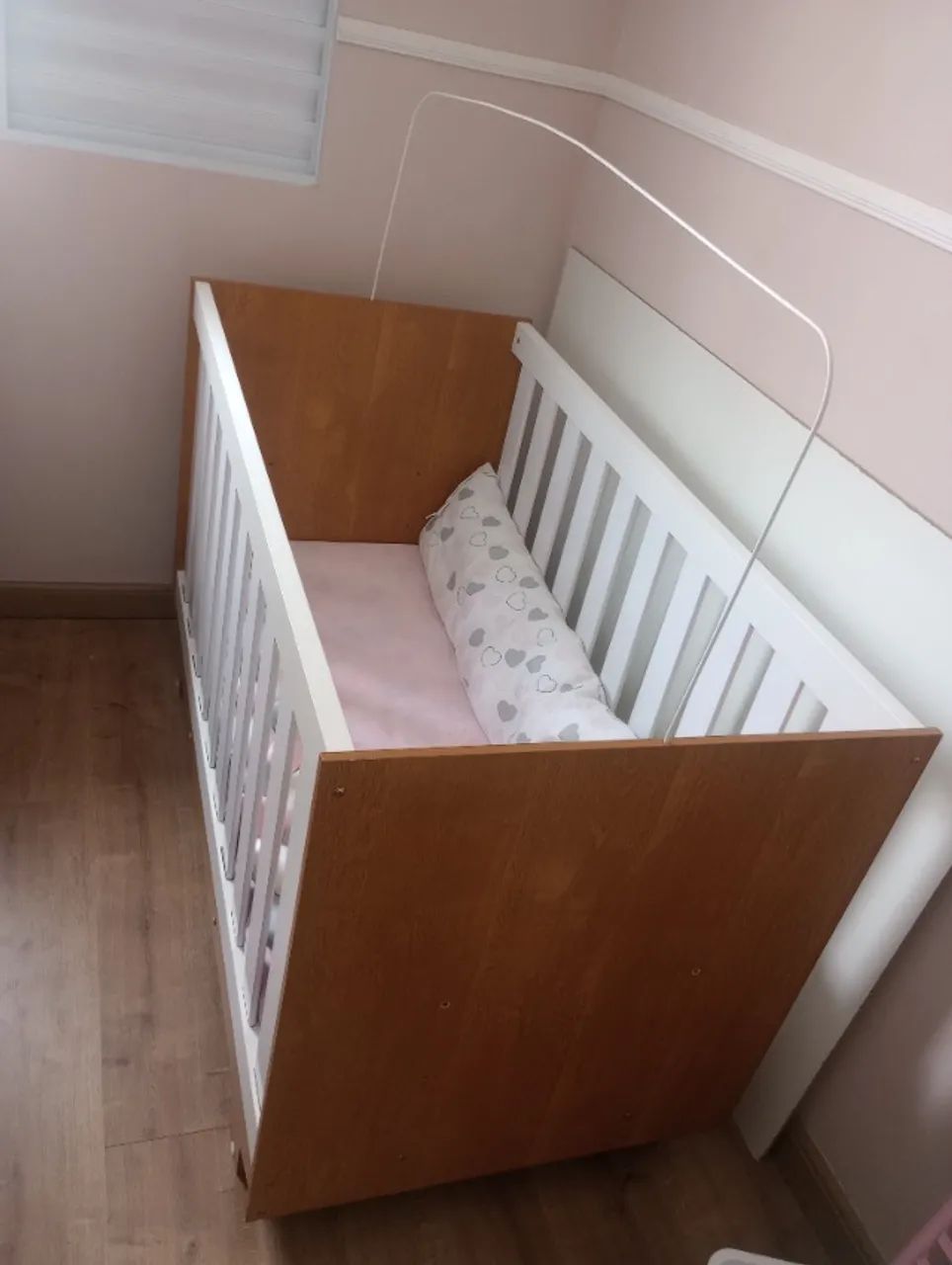 Berço semi novo MDF com colchão - Foto 3