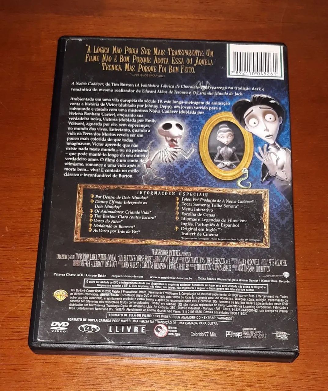 Filme em DVD A Noiva Cadáver  - Foto 3