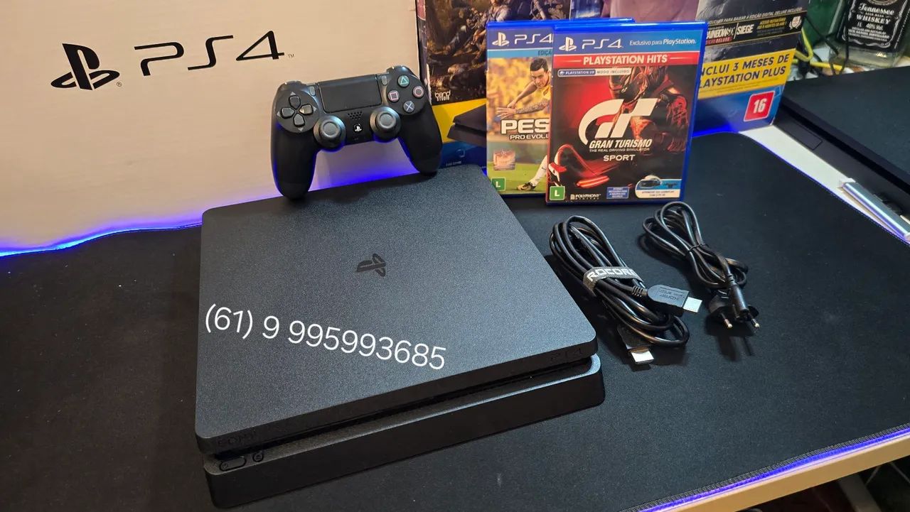 Playstation 4 Slim 1 Tera Aceito Troca - Foto 2