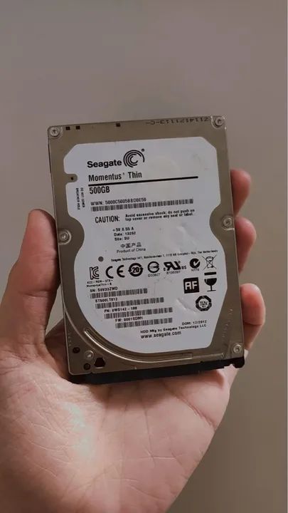 HD Seagate Momentus Thin 500GB