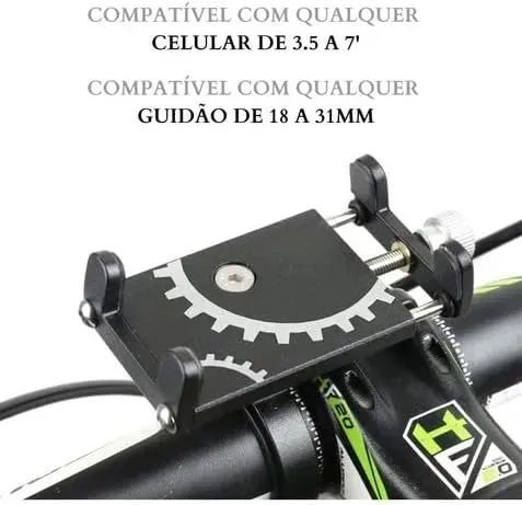 Suporte de Celular para moto e bike - Alumínio - Foto 5