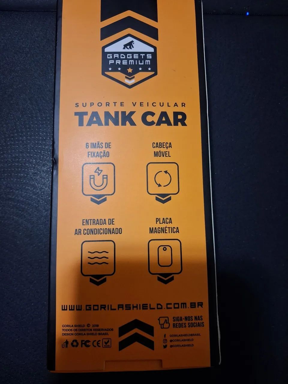 Suporte Veicular Magnético Gorila Shield Tank Car - Foto 3