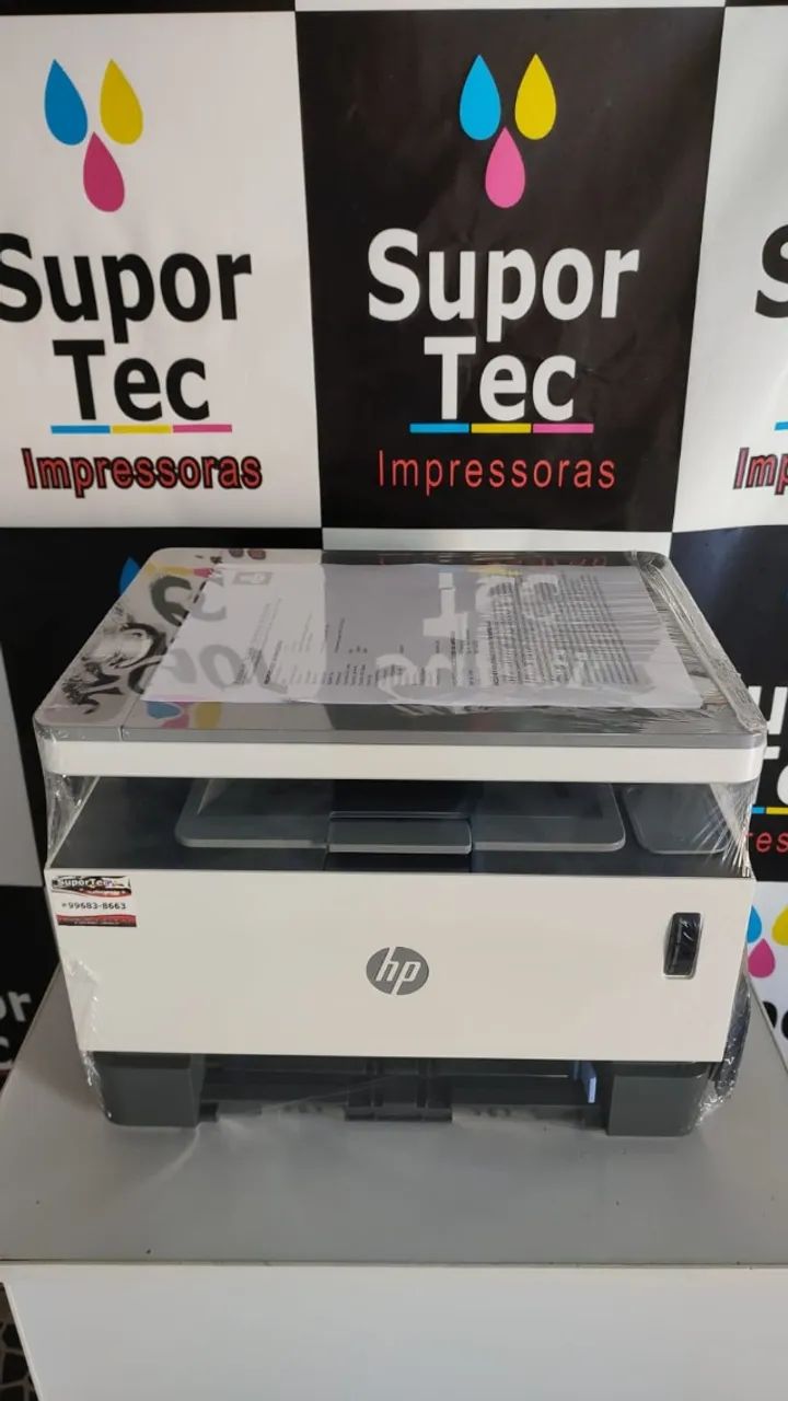? Impressora HP Neverstop Laser MFP 1200w - Imprime, Copia e Digitaliza