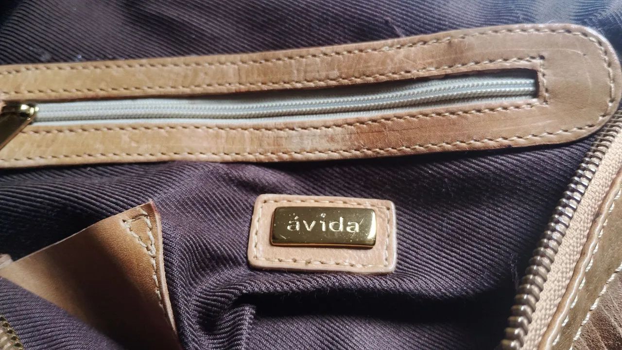 Bolsa grande Ávida em couro  - Foto 3