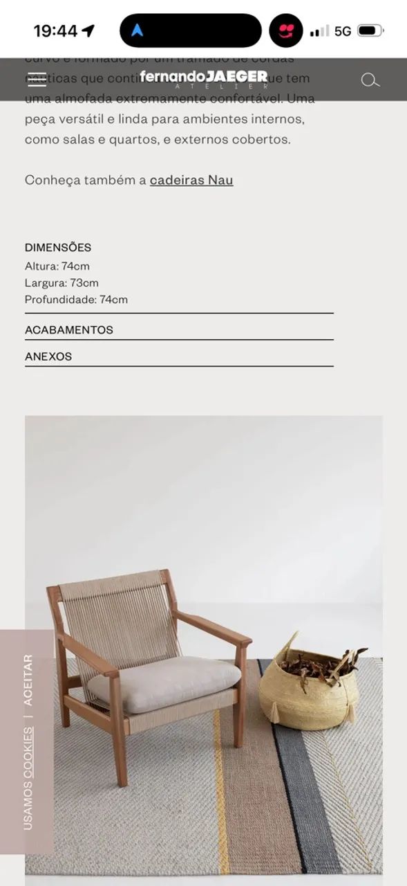 Poltrona Nau - Fernando Jaeger - Foto 2