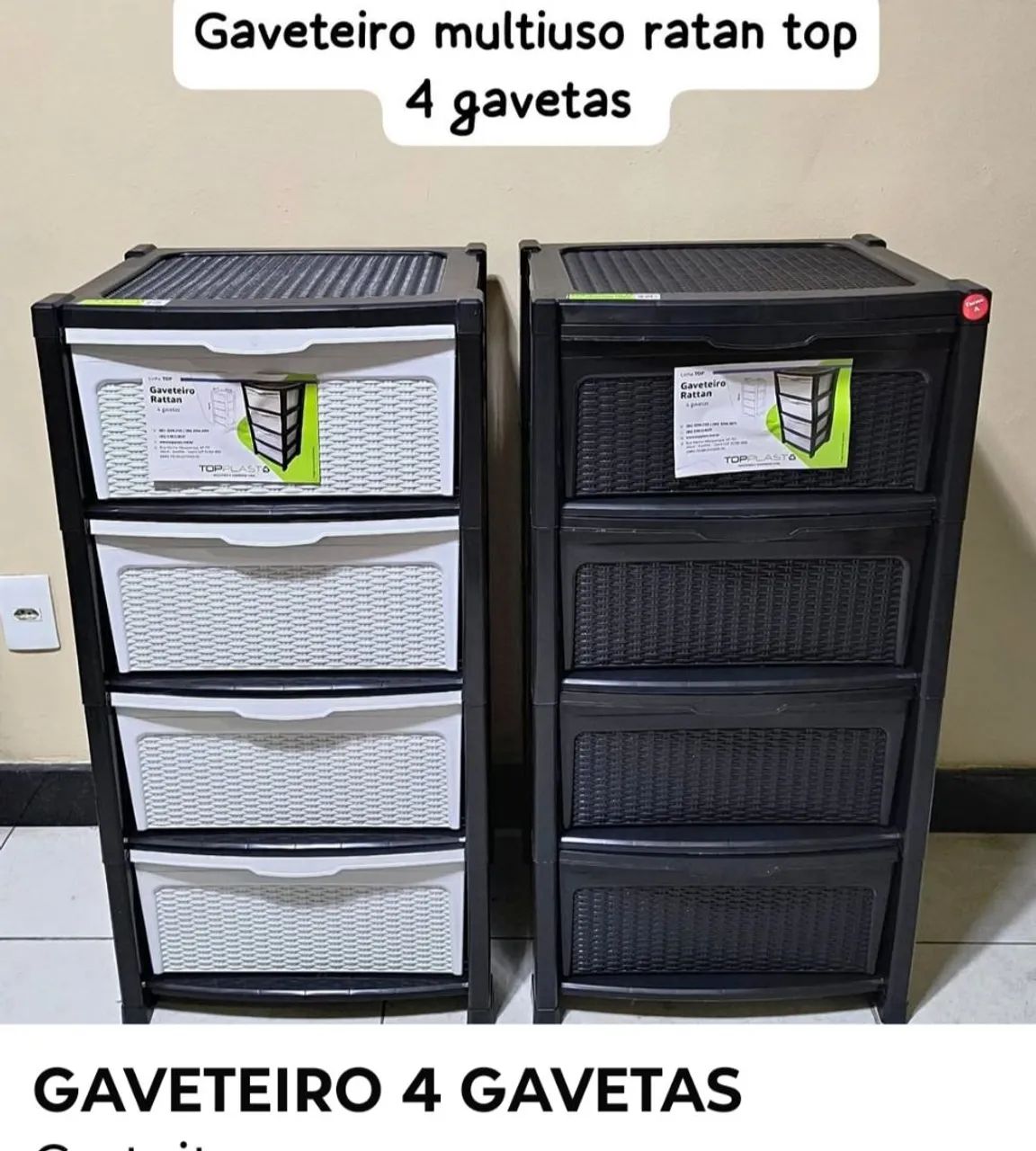 Gaveteiro ratam 04 gavetas 