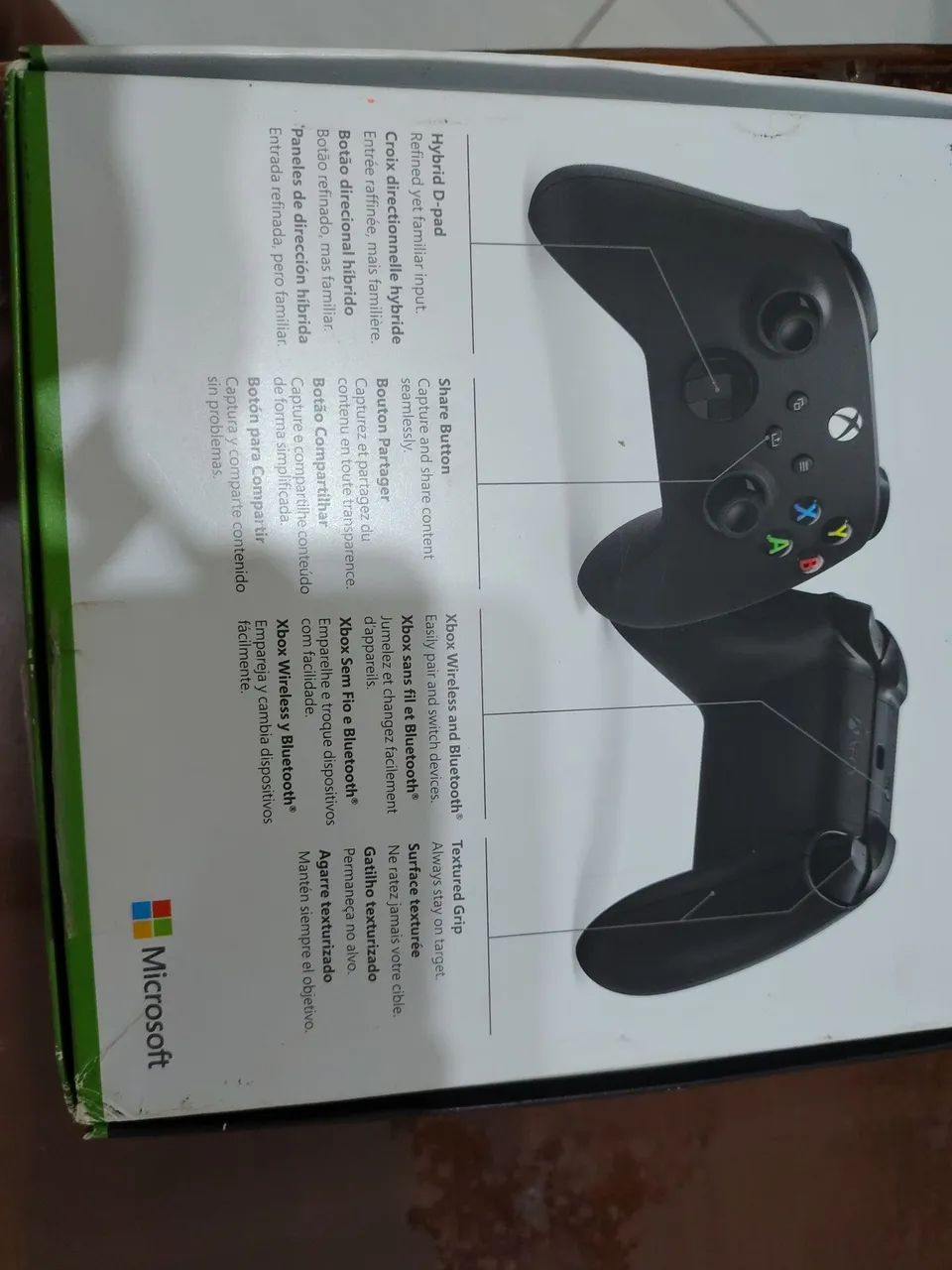 Controle X-Box carbono Black semi novo - Foto 6