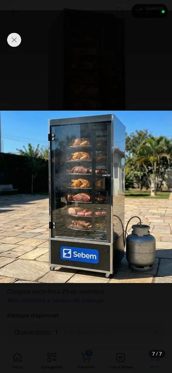 Máquina de assar carne e frango  - Foto 2