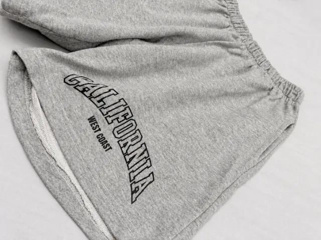 Short Moletom California West Coast Cinza Tam. M - Foto 2