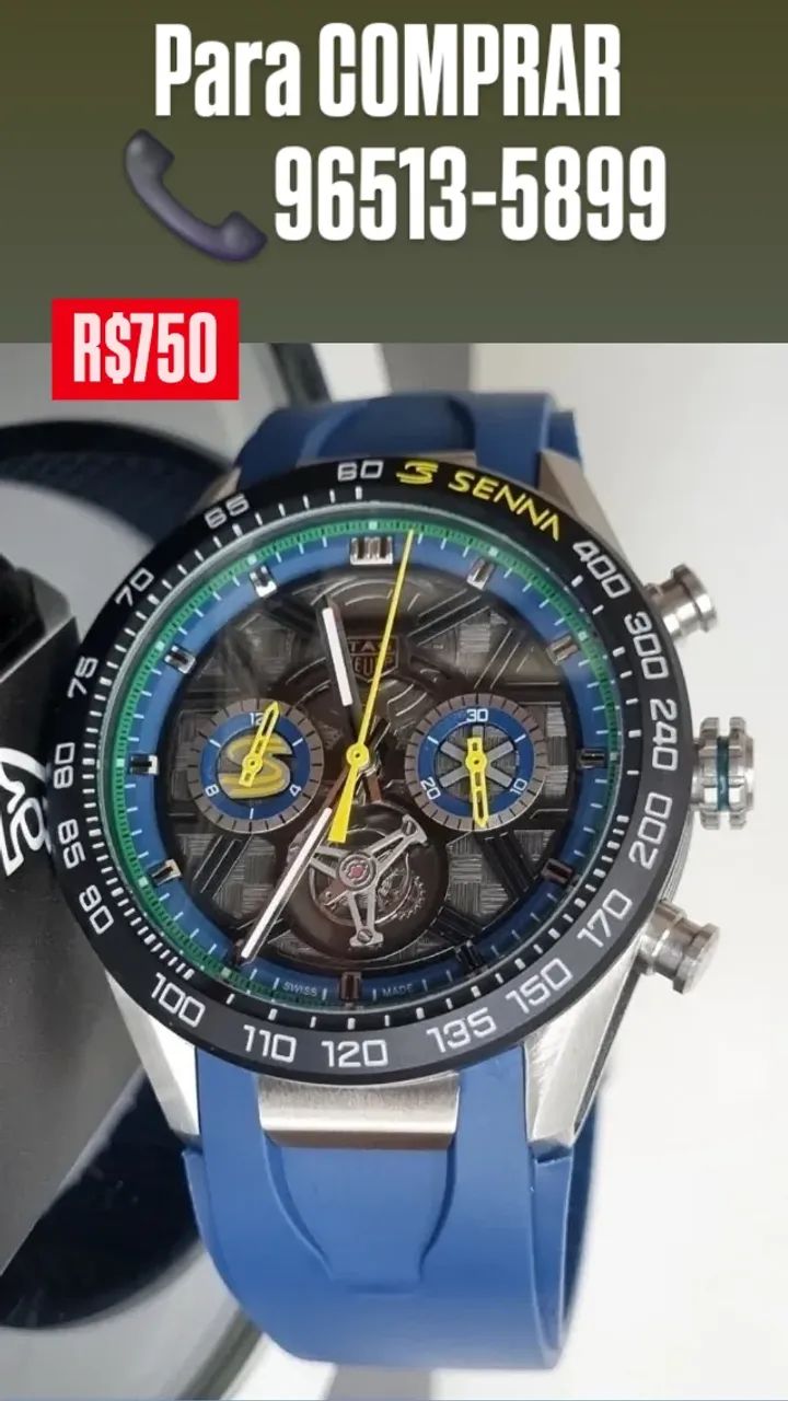Relógio TAG HEUER CARRERA MODELO SENNA EDIÇÃO LIMITADA