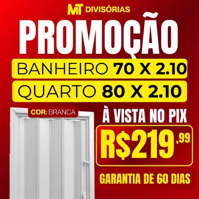 Porta sanfonada Nova Instalada