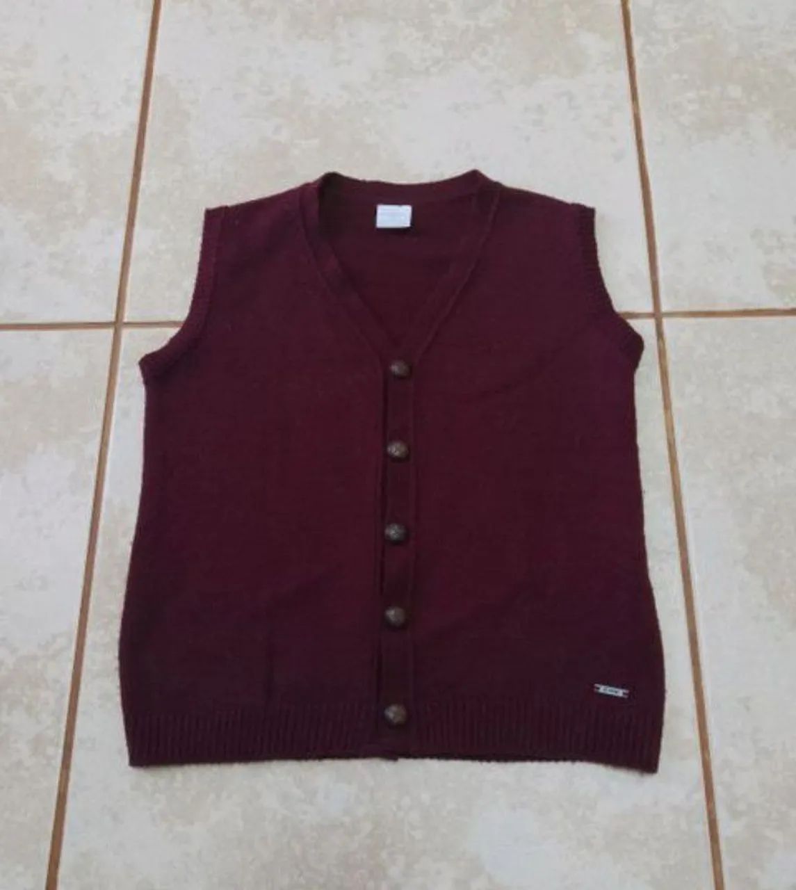 Colete Cheeky de tricô infantil masculino tamanho 8
