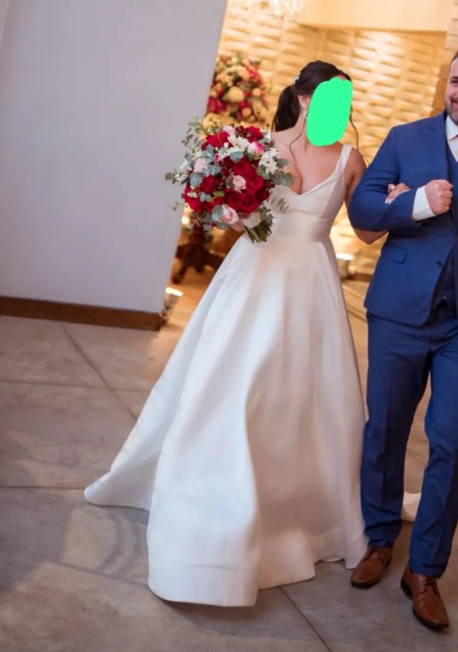 Vestido de noiva tecido acetinado  - Foto 3