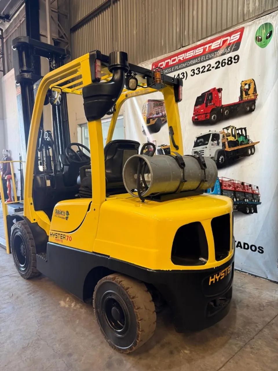 Empilhadeira Hyster H70 FT 3.500 KG - PRONTA PARA O TRABALHO! - Foto 6