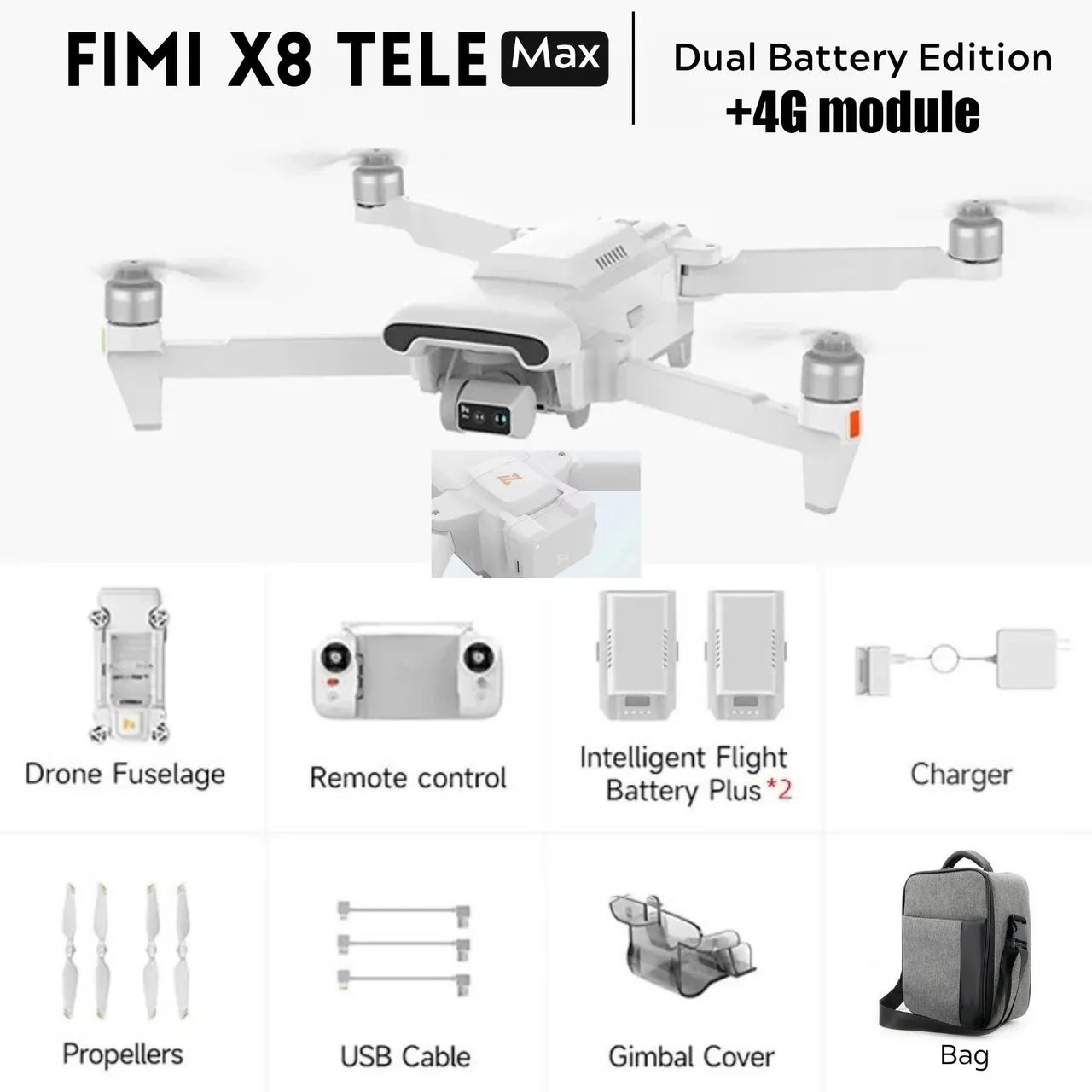 Fimi x8 tele max fly more ( combo )