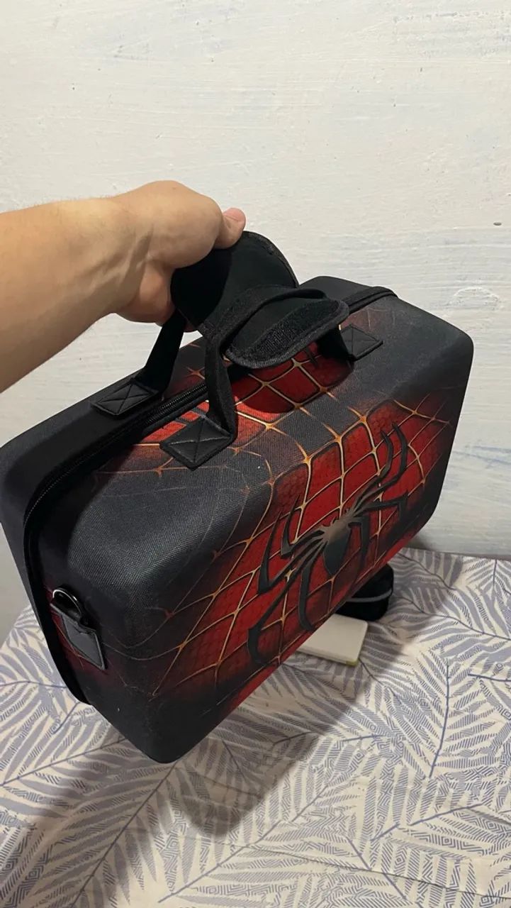 Maleta  Para Console Ps5 Slim Marvel Spider Man Personalizada