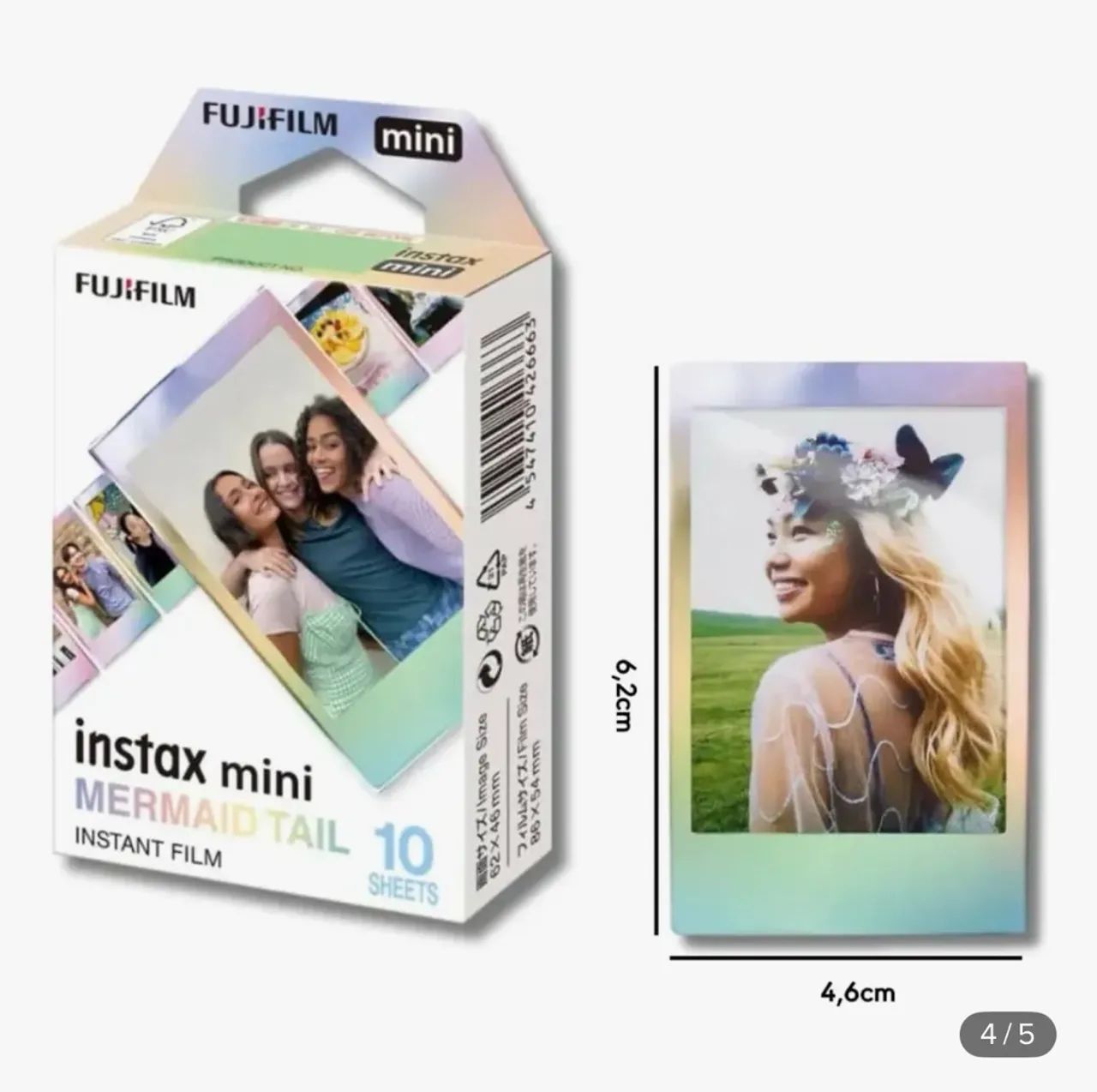 Câmera Instantânea Instax Mini 12 com 10 Filmes e Bolsa Verde - Foto 3