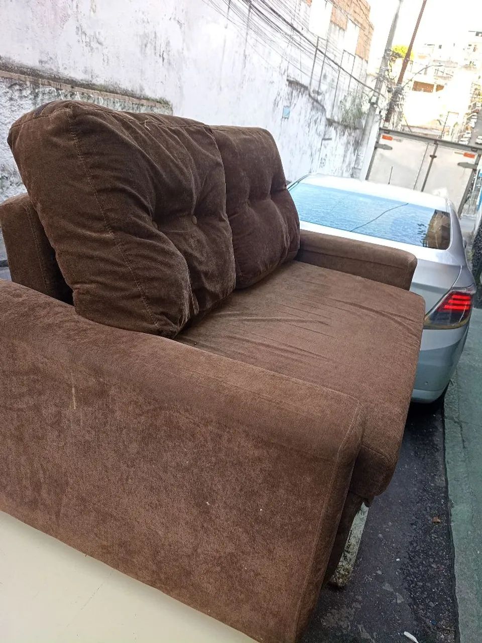 Sofá cama  seminovo  praticamente nunca usado  - Foto 3