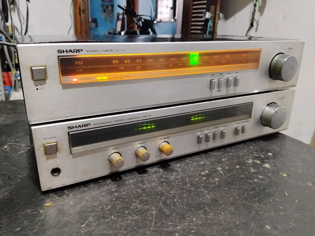 Amplificador e tuner integrado Sharp SM 31 - Foto 6