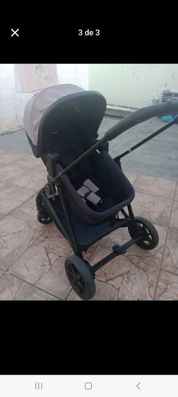 Carrinho bebê com moises - Foto 3