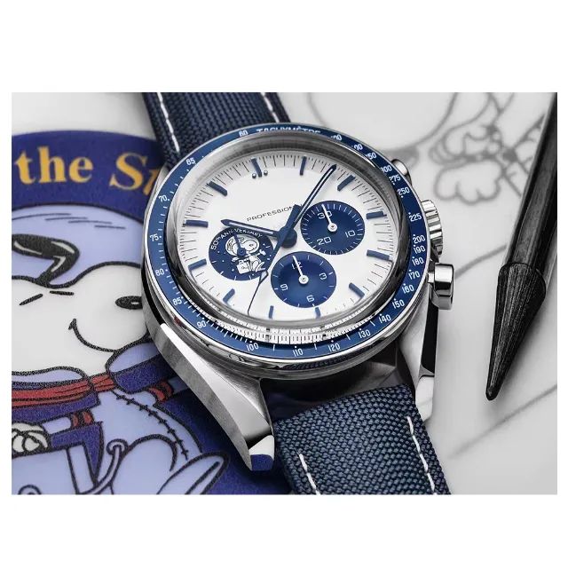 Relógio WSC Snoopy 50 Azul AAA+ - Foto 4