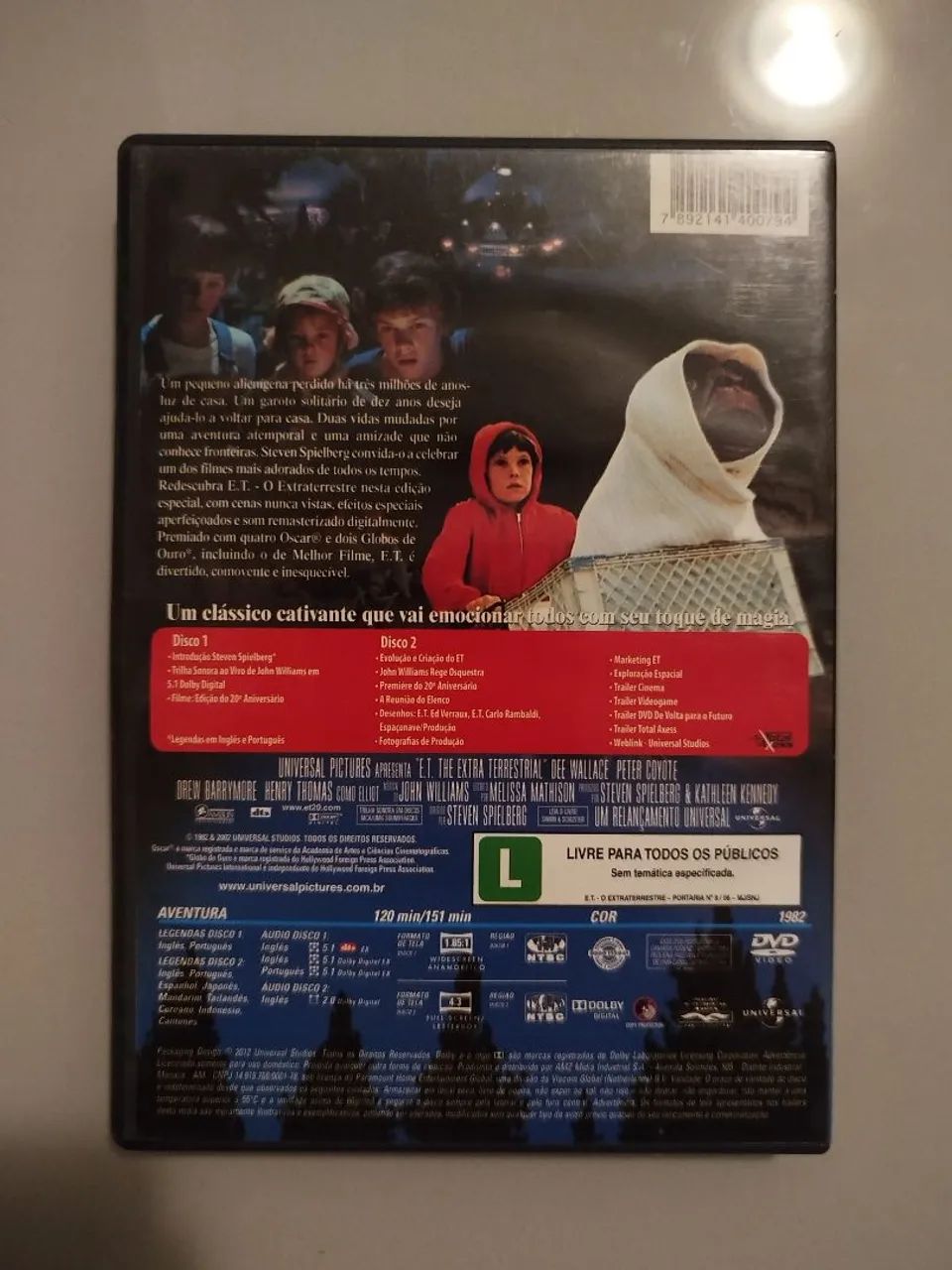 DVD DUPLO - E.T. O Extraterrestre (Edição de colecionador) - Foto 2