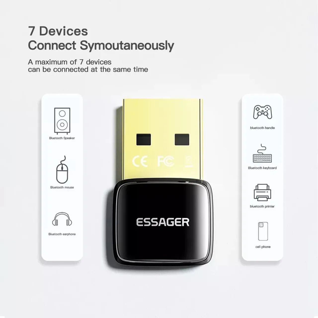 Adapitador bluetooth 5.0 para notebook pc